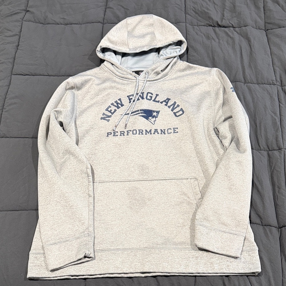 Under Armour Gray New England Patriots Hoodie